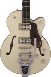 Semi hollow elektriche gitaar Gretsch G6659T Players Edition Broadkaster Jr. Nashville Professional Japan - Two-tone lotus ivory/walnut stain