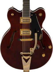 Semi hollow elektriche gitaar Gretsch RS201 Studiomatic Abbey Road Ltd - Classic walnut stain