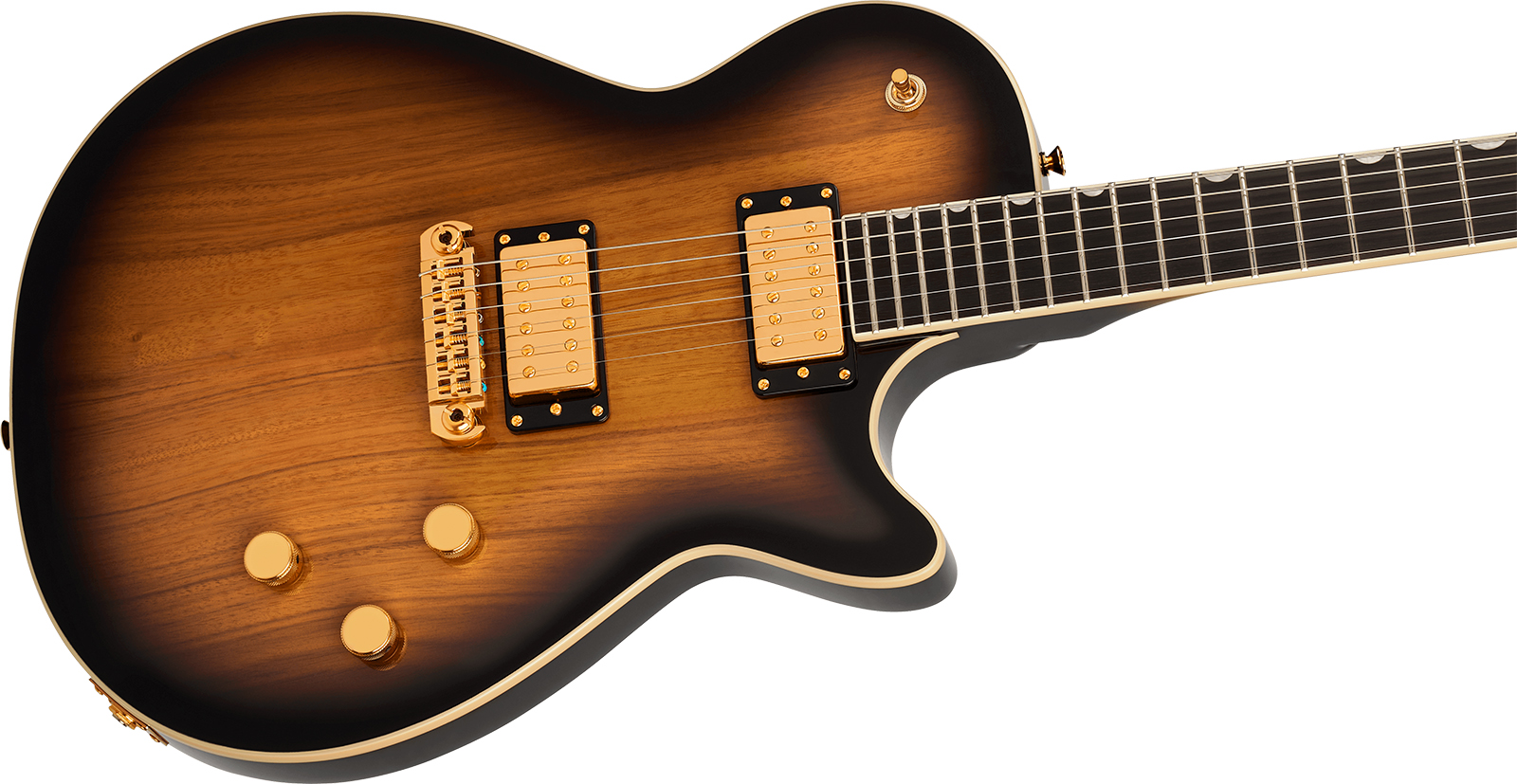 Gretsch Jet Black Limba Electromatic Ltd Chi 2h Ht Eb - Sunburst - Single cut gitaar - Variation 2
