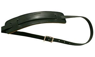 Gretsch Leather Deluxe Vintage Guitar Strap Black Cuir - Gitaarriem - Variation 1