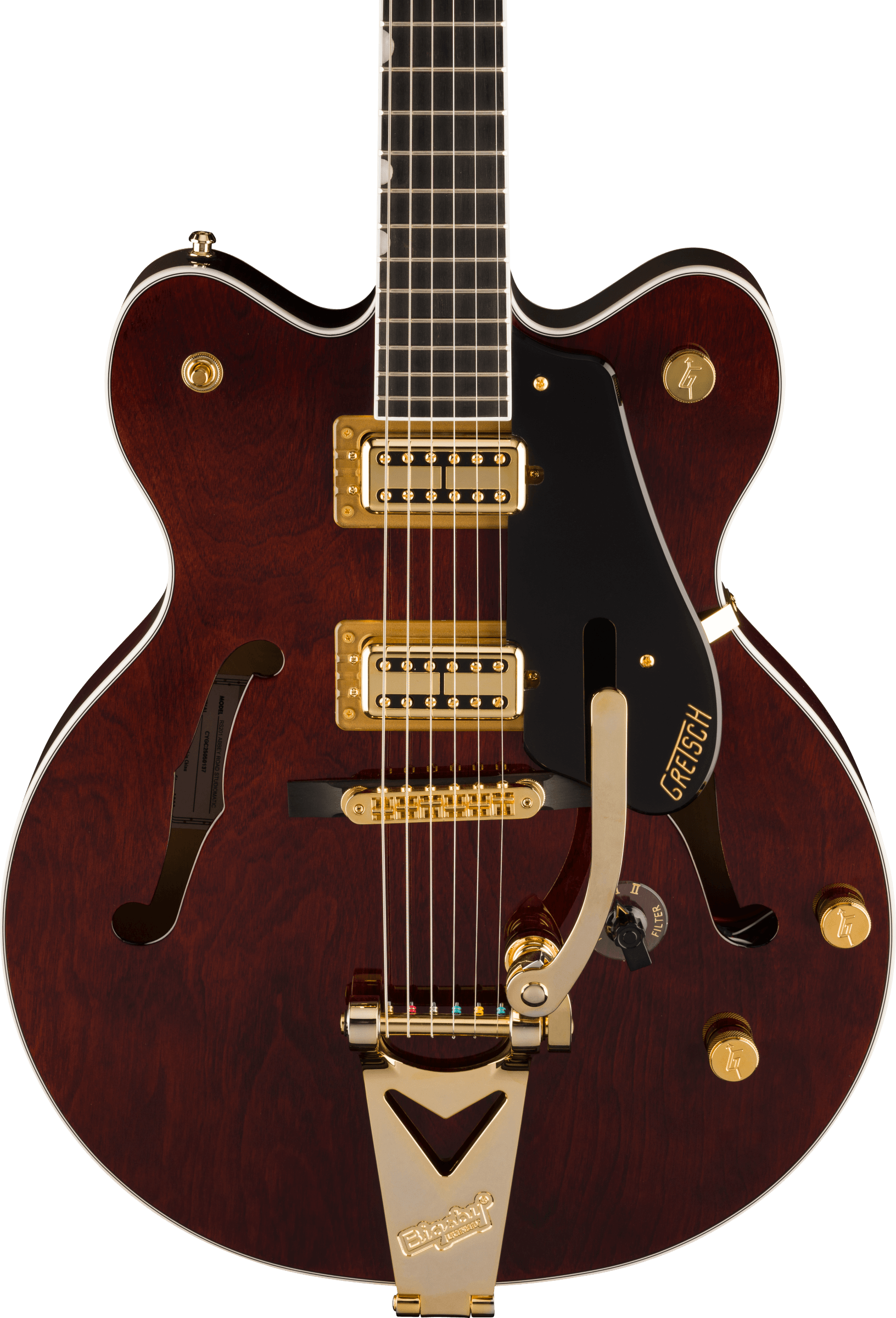 Gretsch Rs201 Studiomatic Abbey Road Ltd 2h Trem Eb - Emb 19/11 - Classic Walnut Stain - Semi hollow elektriche gitaar - Variation 3