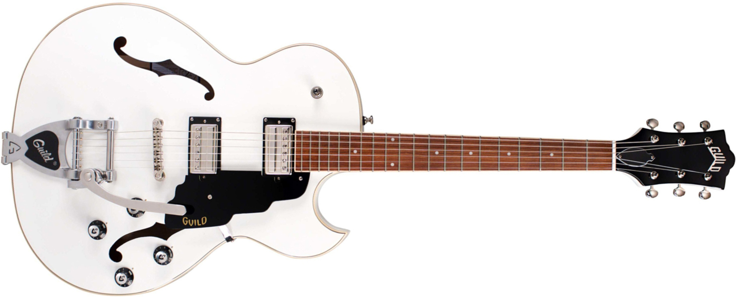 Guild Starfire I Sc Newark St Hh Bigsby Rw - Snowcrest White - Semi hollow elektriche gitaar - Main picture