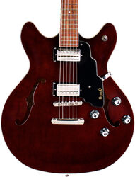 Semi hollow elektriche gitaar Guild Starfire I DC Newark ST - Vintage walnut