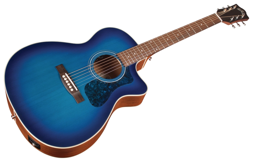 Guild Om-240ce Westerly Orchestra Cw Epicea Acajou Pf - Dark Blue Burst - Elektro-akoestische gitaar - Variation 2