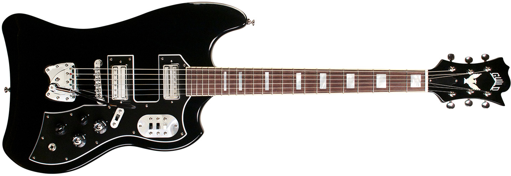Guild S-200 T-bird - Noir - Retro-rock elektrische gitaar - Variation 1