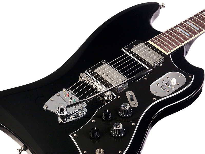 Guild S-200 T-bird - Noir - Retro-rock elektrische gitaar - Variation 4
