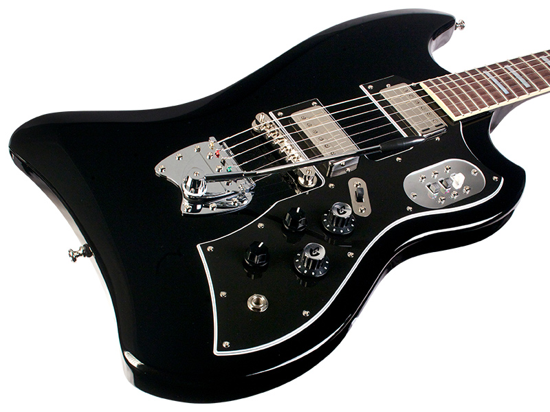 Guild S-200 T-bird - Noir - Retro-rock elektrische gitaar - Variation 5