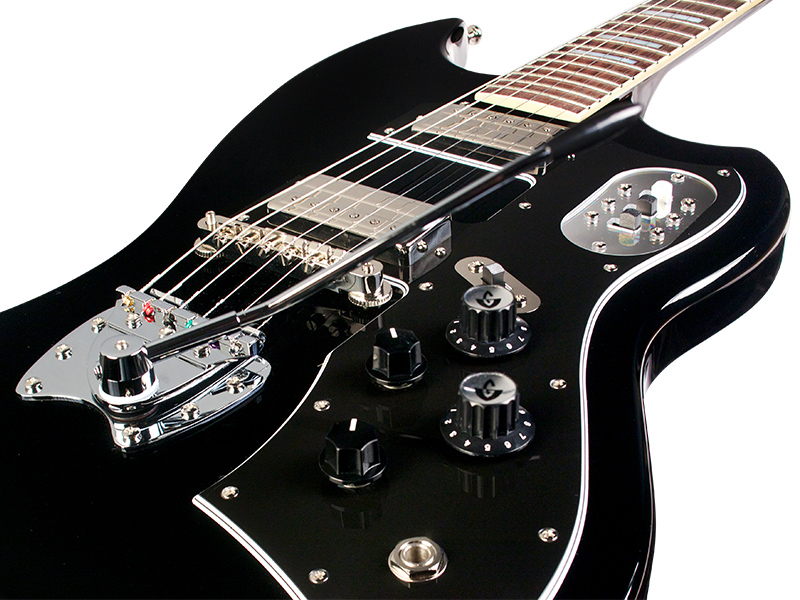 Guild S-200 T-bird - Noir - Retro-rock elektrische gitaar - Variation 6