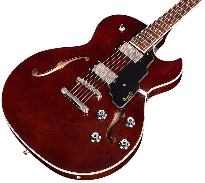 Guild Starfire I Sc Newark St Hh Ht Rw - Vintage Walnut - Semi hollow elektriche gitaar - Variation 2