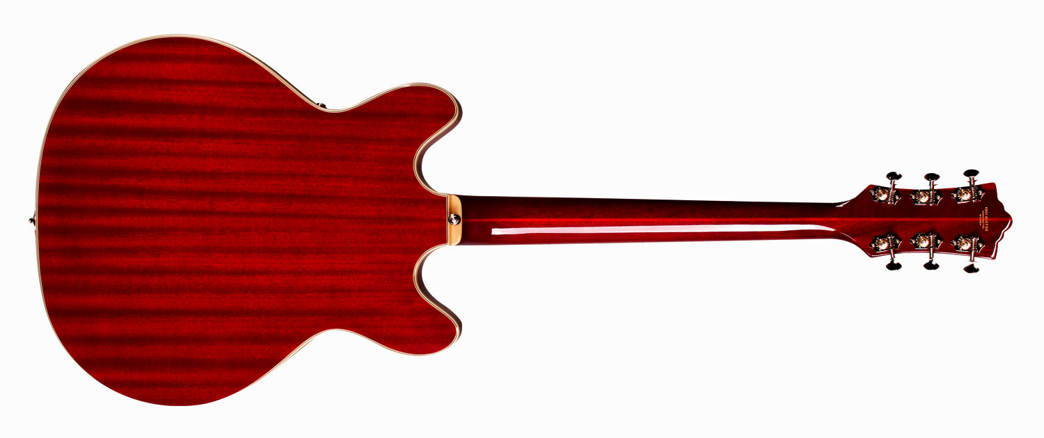 Guild Starfire Iv Newark St Hh Ht Rw - Cherry Red - Semi hollow elektriche gitaar - Variation 1