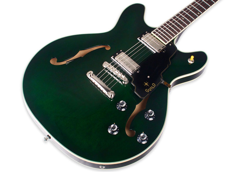 Guild Starfire Iv St Maple Newark St Hh Ht Rw - Emerald Green - Semi hollow elektriche gitaar - Variation 2
