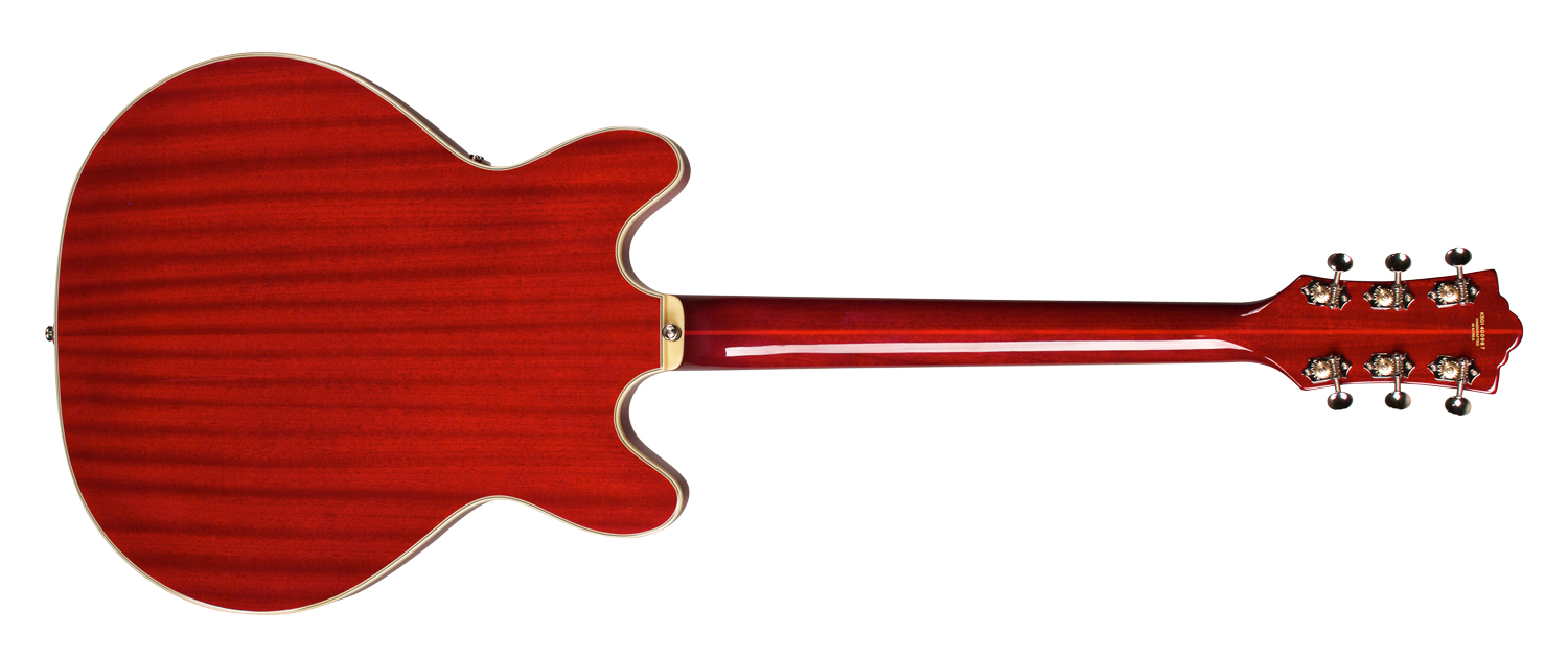 Guild Starfire V Newark St Hh Bigsby Rw - Cherry Red - Semi hollow elektriche gitaar - Variation 1