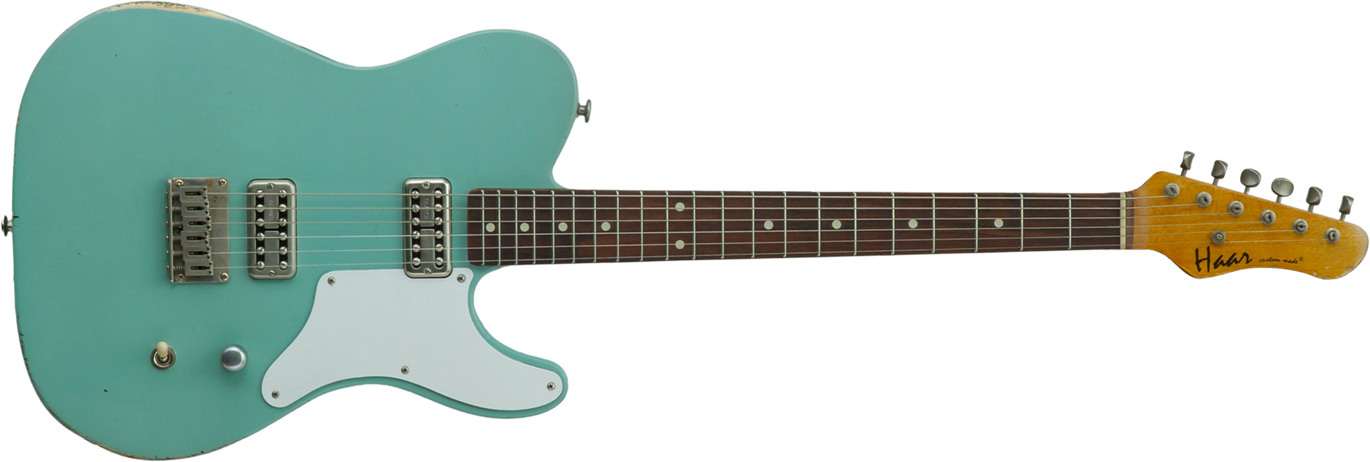 Haar Guitars Trad T Custom 2h Tv Jones Ht Rw #43519 - Aged Spring Green - Televorm elektrische gitaar - Main picture