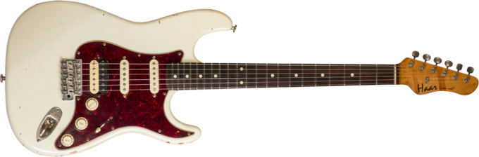 Haar guitars Trad S #42275 - Aged olympic white