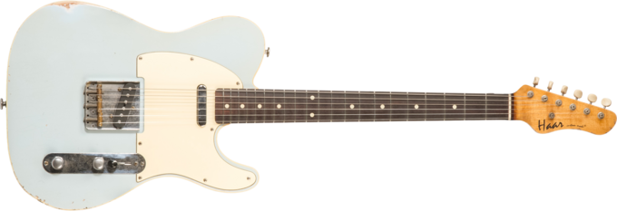 Haar guitars Trad T Custom #42268 - Aged sonic blue