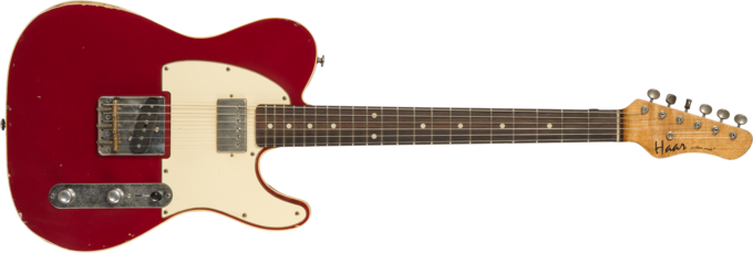 Haar guitars Trad T Custom #42271 - Aged burgundy