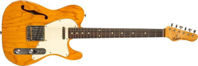 Haar guitars Trad T Thinline #42269 - Aged orange antique
