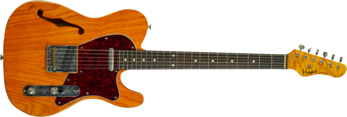 Haar guitars Trad T Thinline #43673 - Aged orange see through