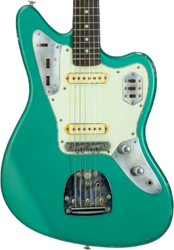 Retro-rock elektrische gitaar Haar guitars Trad JG #43594 - Aged sherwood green metallic