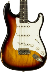 Elektrische gitaar in strat vorm Haar guitars Trad S #43484 - Aged 2-Tone Chocolate Sunburst
