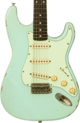 Elektrische gitaar in strat vorm Haar guitars Trad S #43487 - AGED SURF GREEN