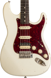 Elektrische gitaar in strat vorm Haar guitars Trad S #42275 - aged olympic white