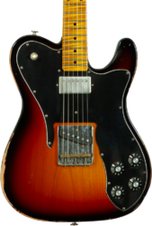 Televorm elektrische gitaar Haar guitars Trad T '72 #43667 - Aged 3 tone sunburst