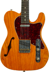 Televorm elektrische gitaar Haar guitars Trad T Thinline #43673 - Aged orange see through