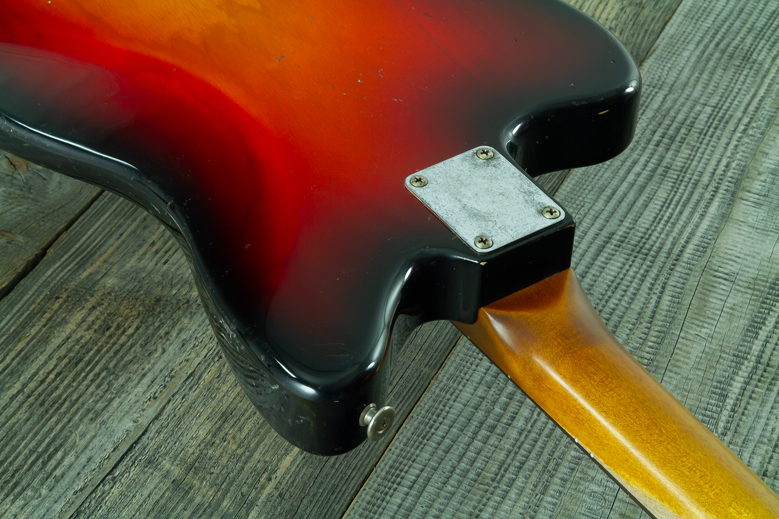 Haar Guitars Trad Jm 2s Fralin #43593 - Aged 3 Tone Sunburst - Retro-rock elektrische gitaar - Variation 10