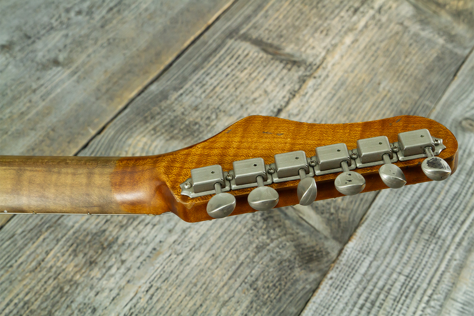 Haar Guitars Trad S 3s Kloppmann Mn #43485 - Aged 3 Tone Sunburst - Elektrische gitaar in Strat vorm - Variation 11