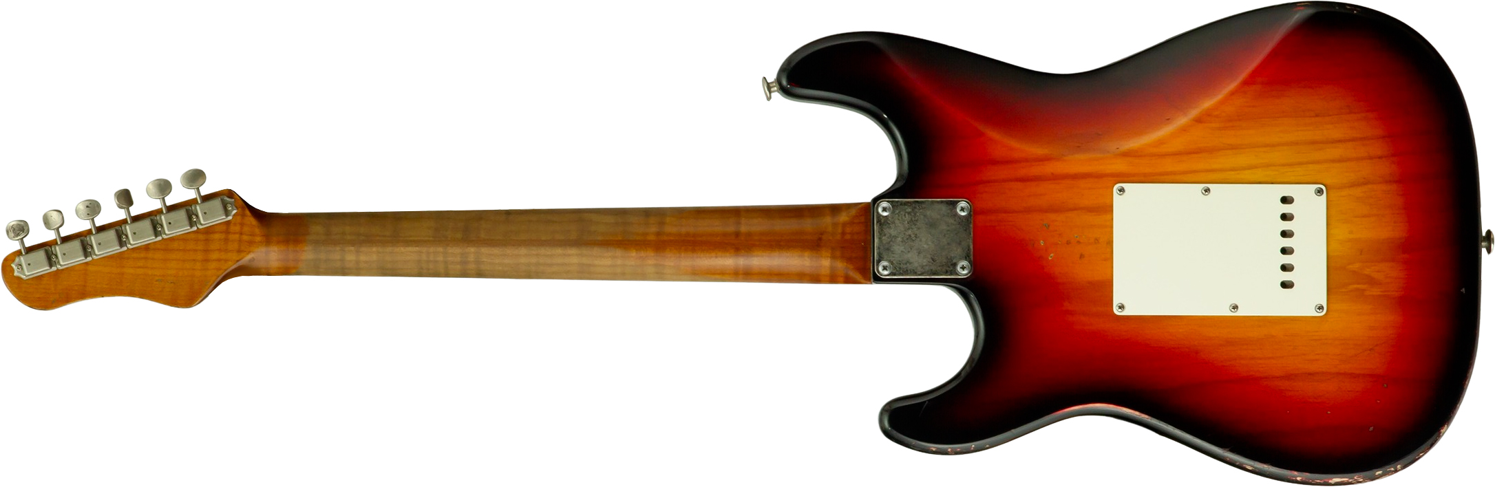 Haar Guitars Trad S 3s Kloppmann Mn #43485 - Aged 3 Tone Sunburst - Elektrische gitaar in Strat vorm - Variation 1