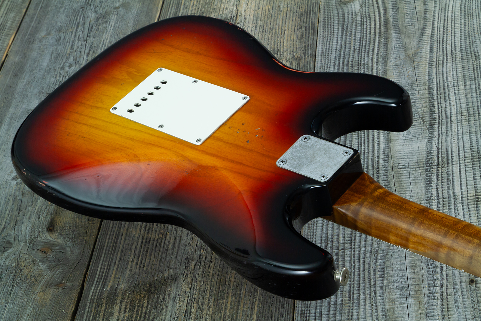 Haar Guitars Trad S 3s Kloppmann Mn #43485 - Aged 3 Tone Sunburst - Elektrische gitaar in Strat vorm - Variation 7