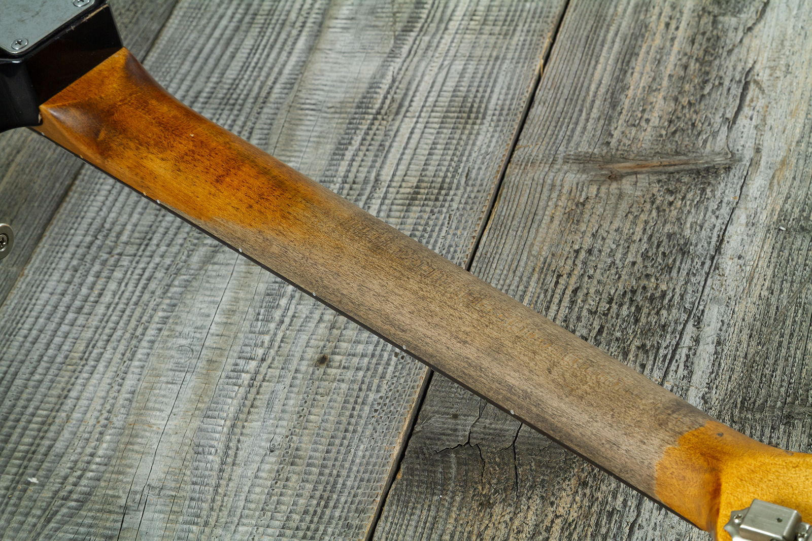 Haar Guitars Trad S 3s Klopppmann Trem Rw #43484 - Aged 2-tone Chocolate Sunburst - Elektrische gitaar in Strat vorm - Variation 9