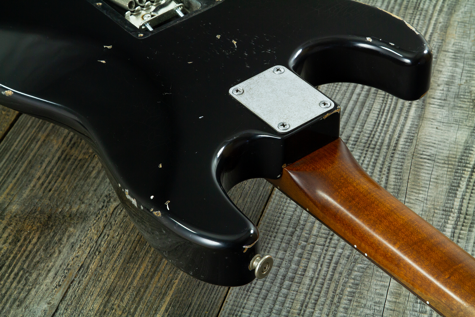 Haar Guitars Trad S Hss Amber Trem Rw #43517 - Aged Black - Elektrische gitaar in Strat vorm - Variation 10