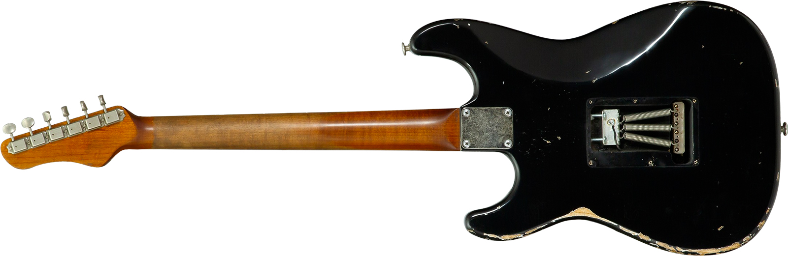 Haar Guitars Trad S Hss Amber Trem Rw #43517 - Aged Black - Elektrische gitaar in Strat vorm - Variation 1