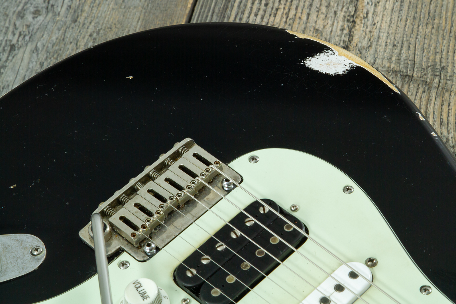 Haar Guitars Trad S Hss Amber Trem Rw #43517 - Aged Black - Elektrische gitaar in Strat vorm - Variation 3