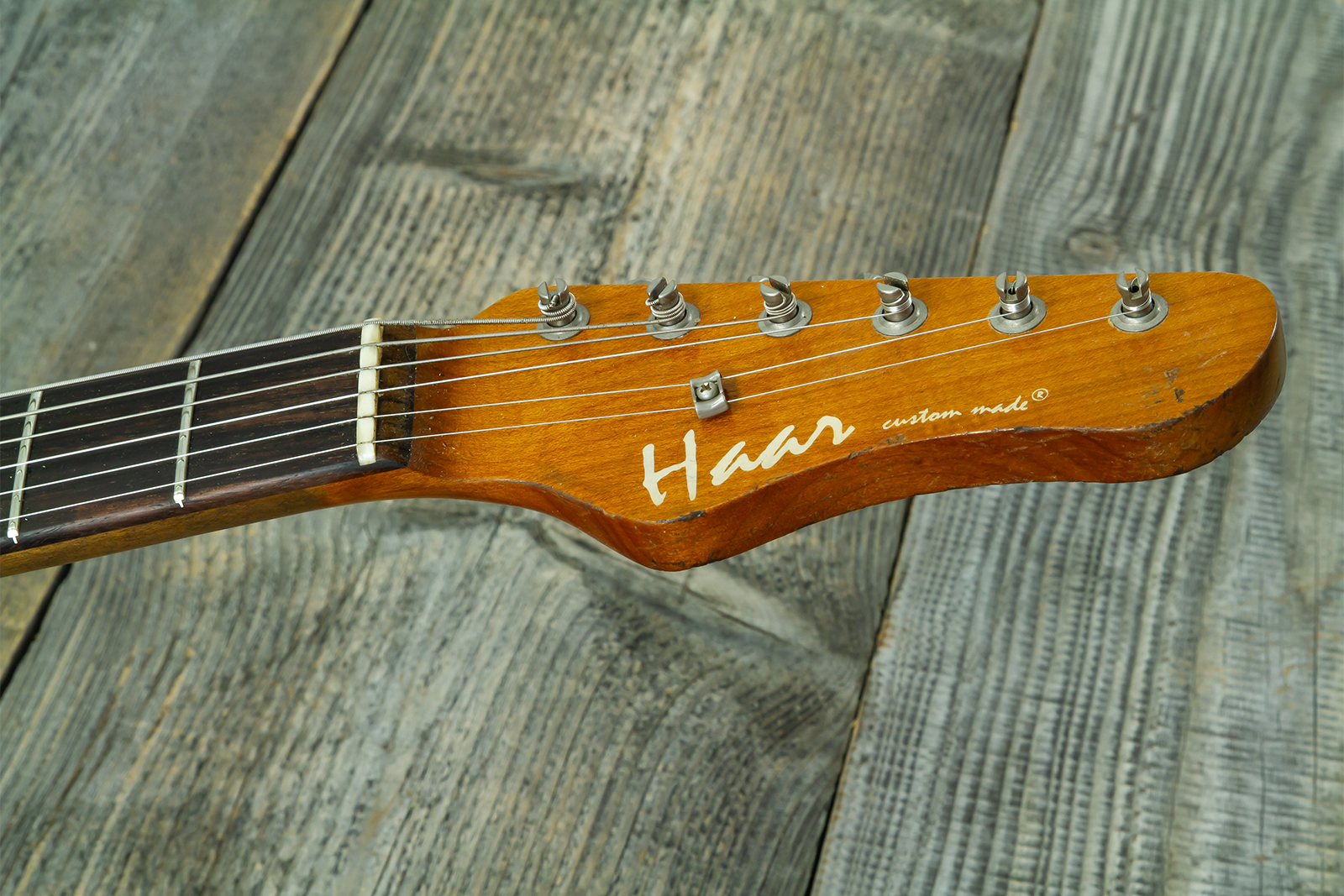 Haar Guitars Trad S Hss Lindy Fralin Trem Rw #43592 - Aged Teal Green Metallic - Elektrische gitaar in Strat vorm - Variation 12