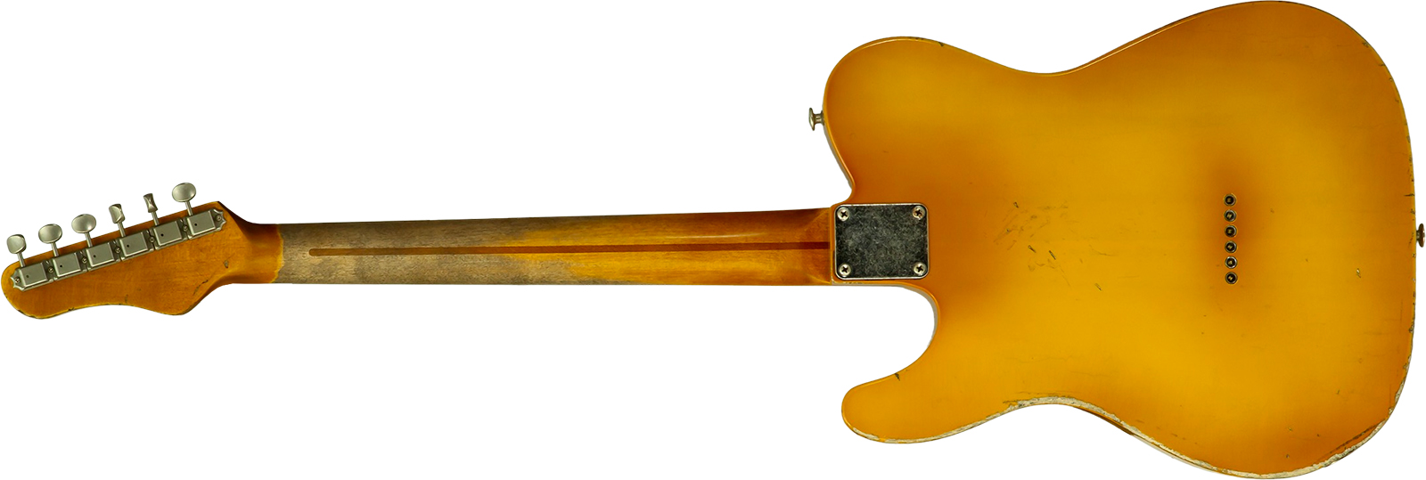Haar Guitars Trad T 2s Amber Ht Mn #43590 - Aged Butterscotch - Televorm elektrische gitaar - Variation 1