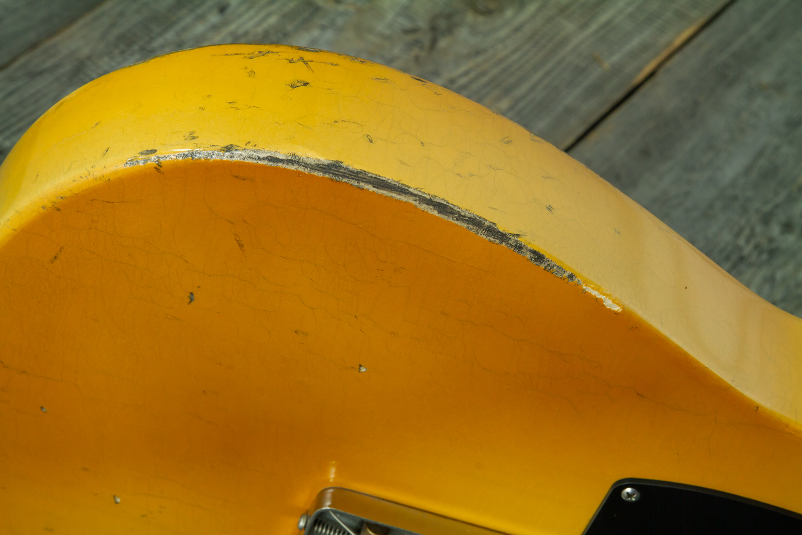 Haar Guitars Trad T 2s Amber Ht Mn #43590 - Aged Butterscotch - Televorm elektrische gitaar - Variation 5