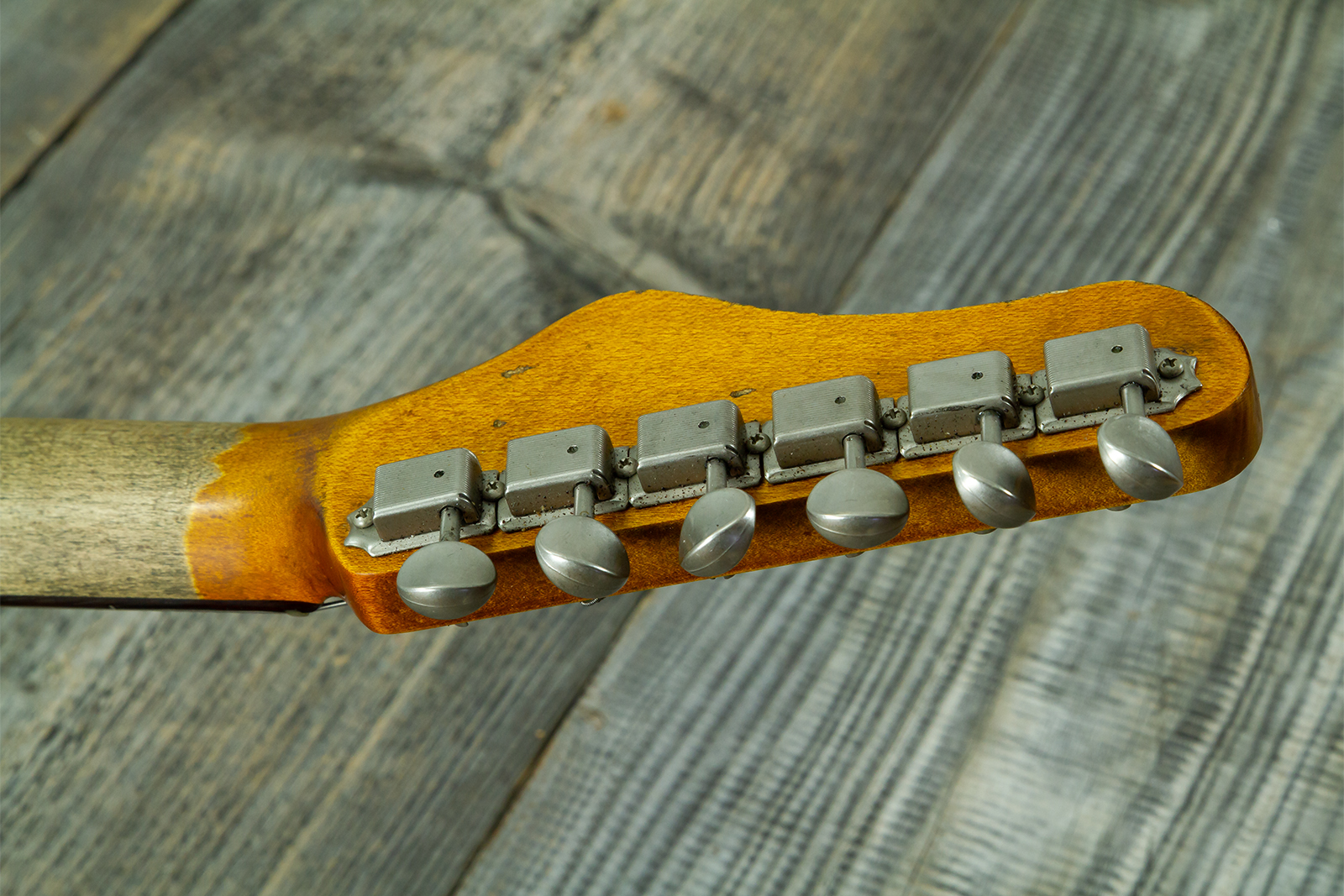 Haar Guitars Trad T 2s Lindy Fralin #43671 - Aged Sparkle Blue - Televorm elektrische gitaar - Variation 12