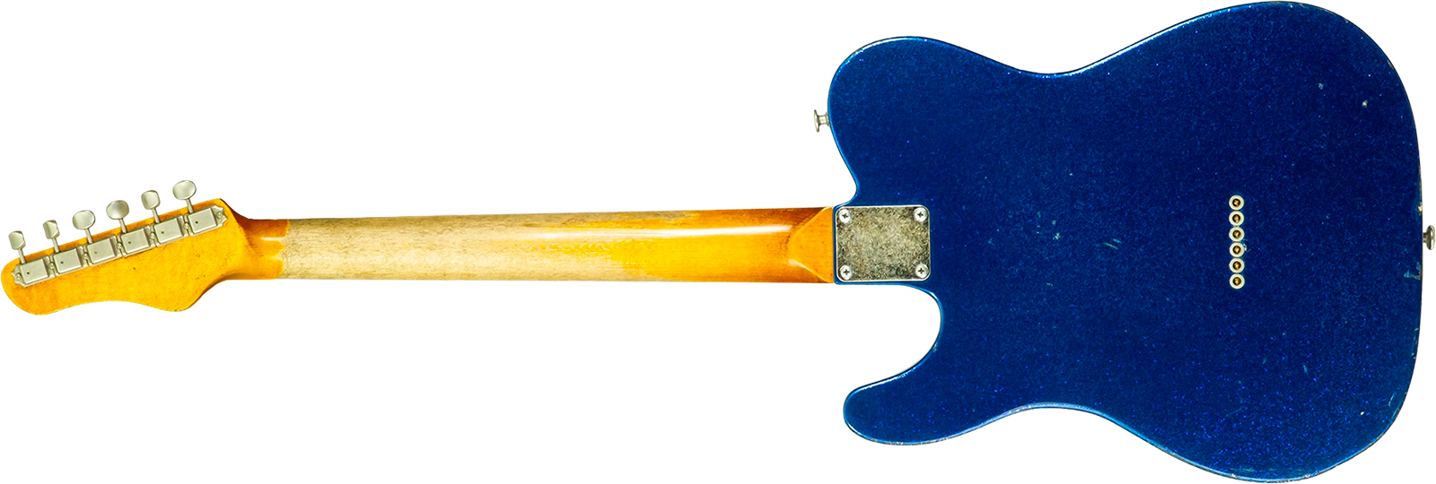Haar Guitars Trad T 2s Lindy Fralin #43671 - Aged Sparkle Blue - Televorm elektrische gitaar - Variation 8