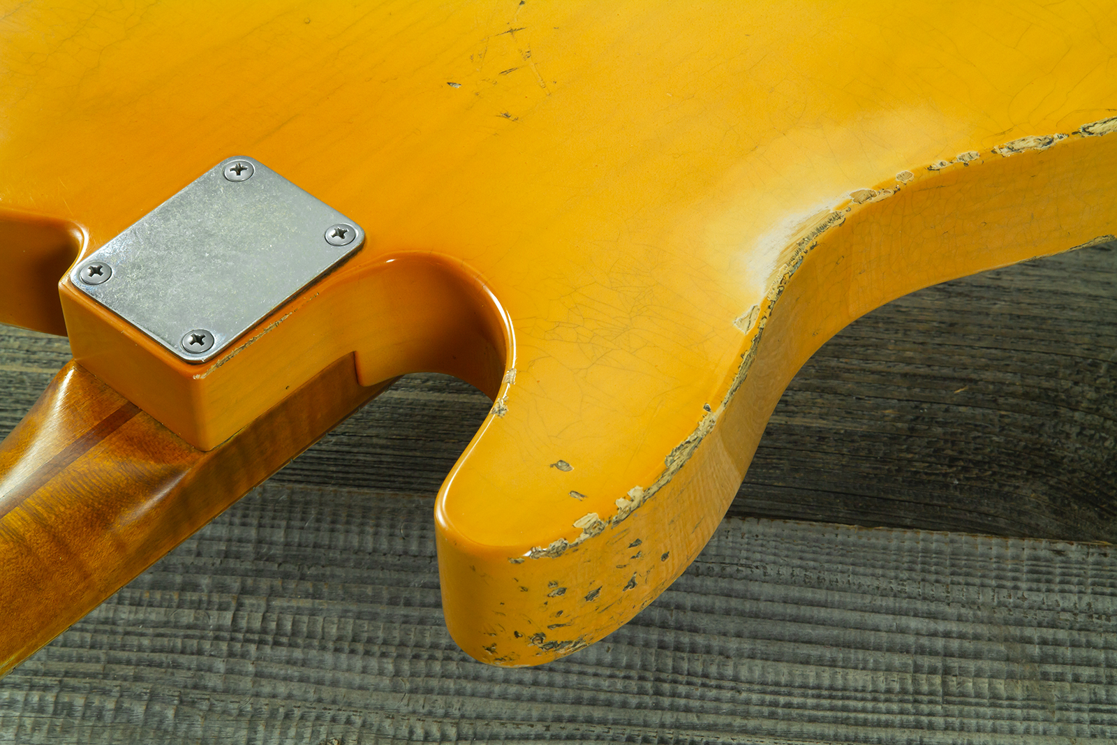 Haar Guitars Trad T 2s Lindy Fralin Mn #43672 - Aged Butterscotch - Televorm elektrische gitaar - Variation 9