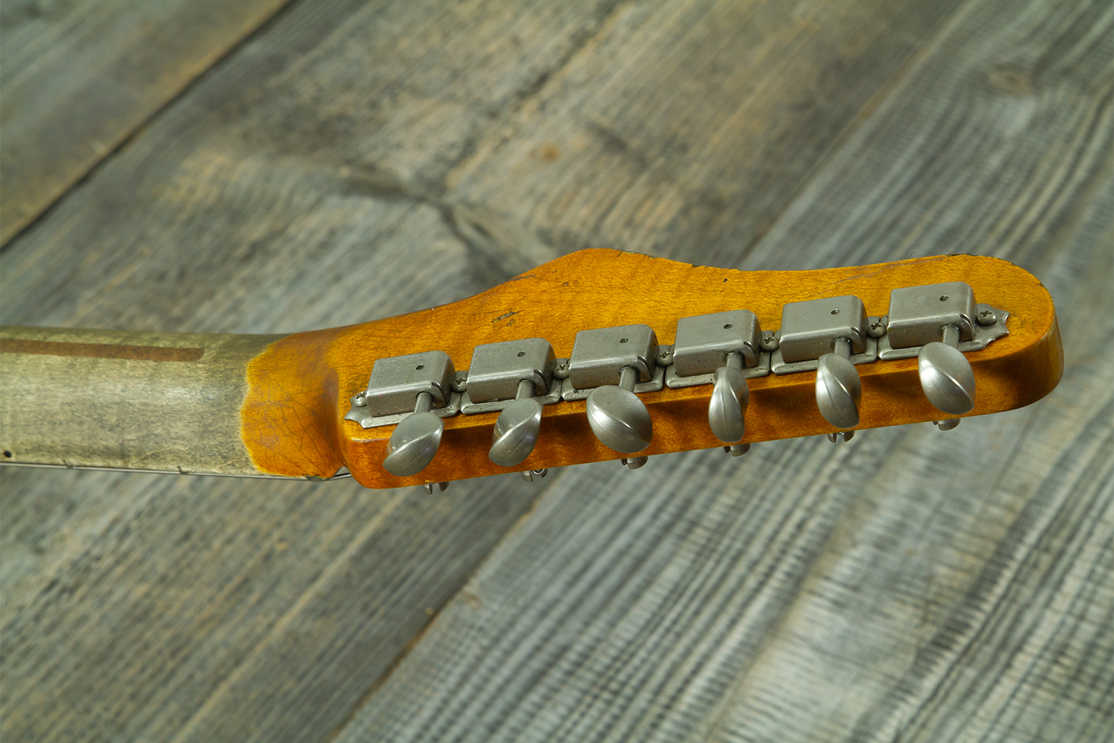 Haar Guitars Trad T 2s Lindy Fralin Mn #43672 - Aged Butterscotch - Televorm elektrische gitaar - Variation 13