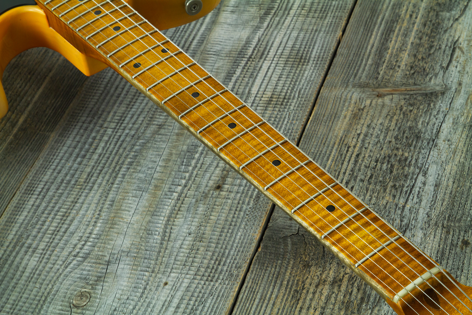 Haar Guitars Trad T 2s Lindy Fralin Mn #43672 - Aged Butterscotch - Televorm elektrische gitaar - Variation 6