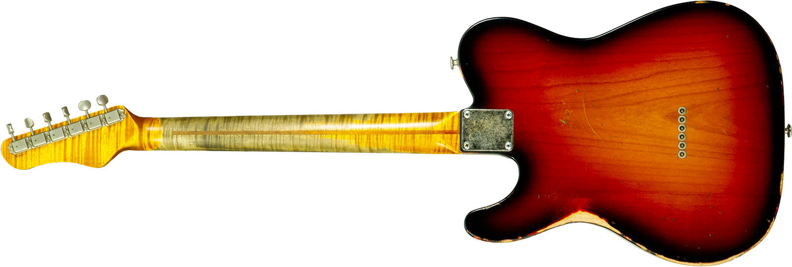 Haar Guitars Trad T 72 Sh Lindy Fralin Mn #43667 - Aged 3 Tone Sunburst - Televorm elektrische gitaar - Variation 8