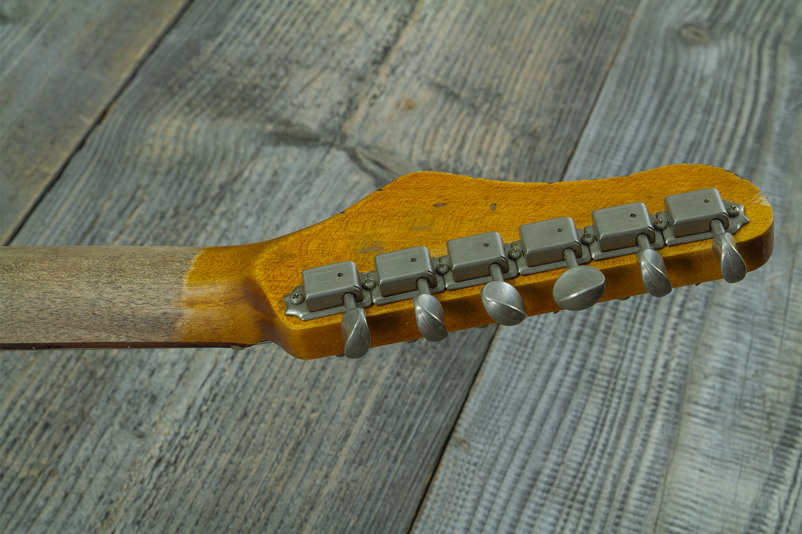 Haar Guitars Trad T Custom 2h Tv Jones Ht Rw #43519 - Aged Spring Green - Televorm elektrische gitaar - Variation 11