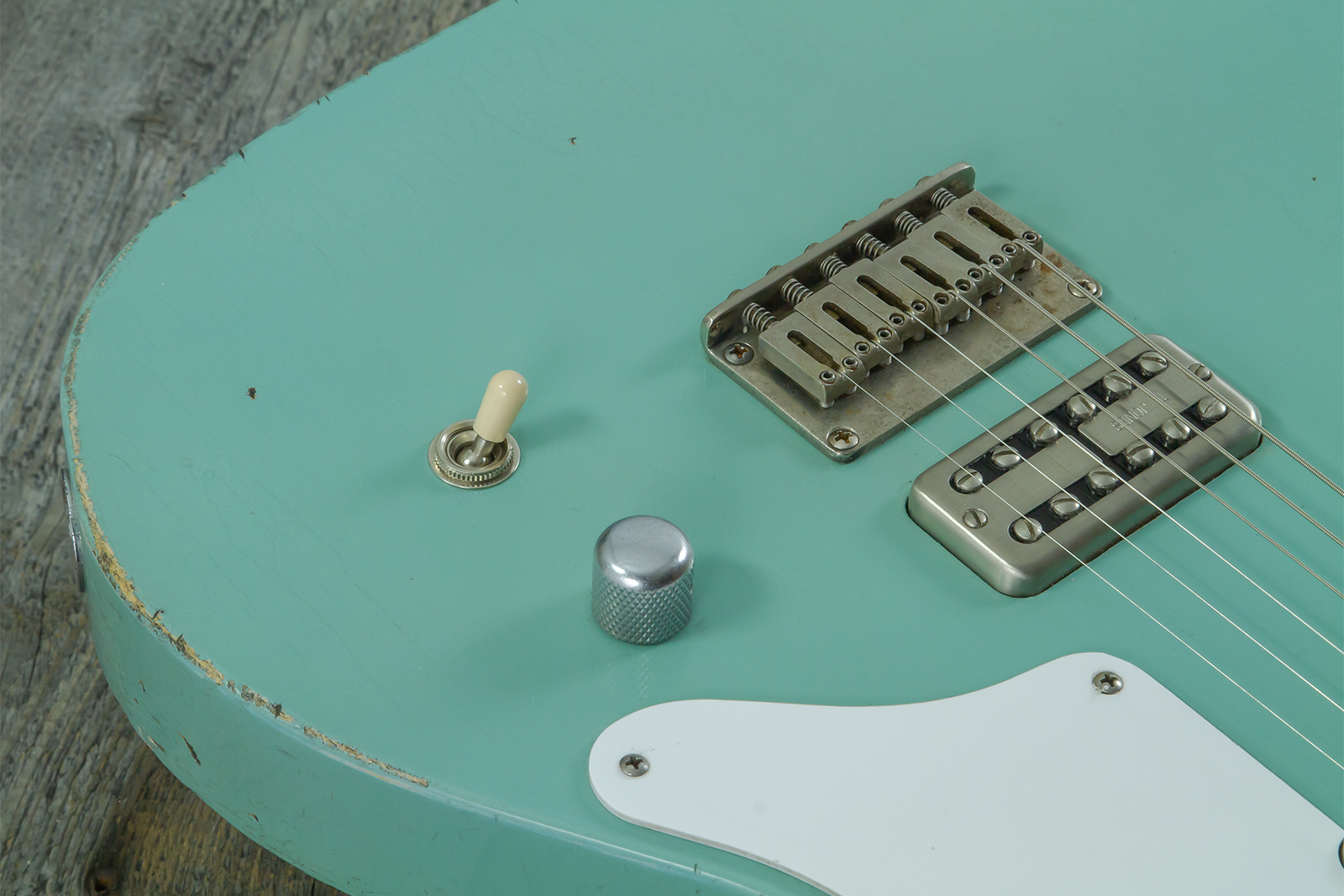 Haar Guitars Trad T Custom 2h Tv Jones Ht Rw #43519 - Aged Spring Green - Televorm elektrische gitaar - Variation 3