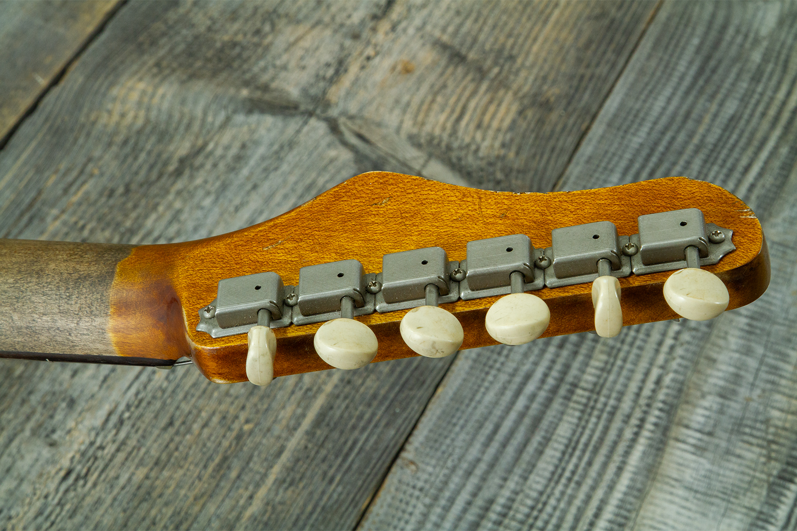 Haar Guitars Trad T Custom 2h Tv Jones Ht Rw #43524 - Aged Brown Natural - Televorm elektrische gitaar - Variation 15