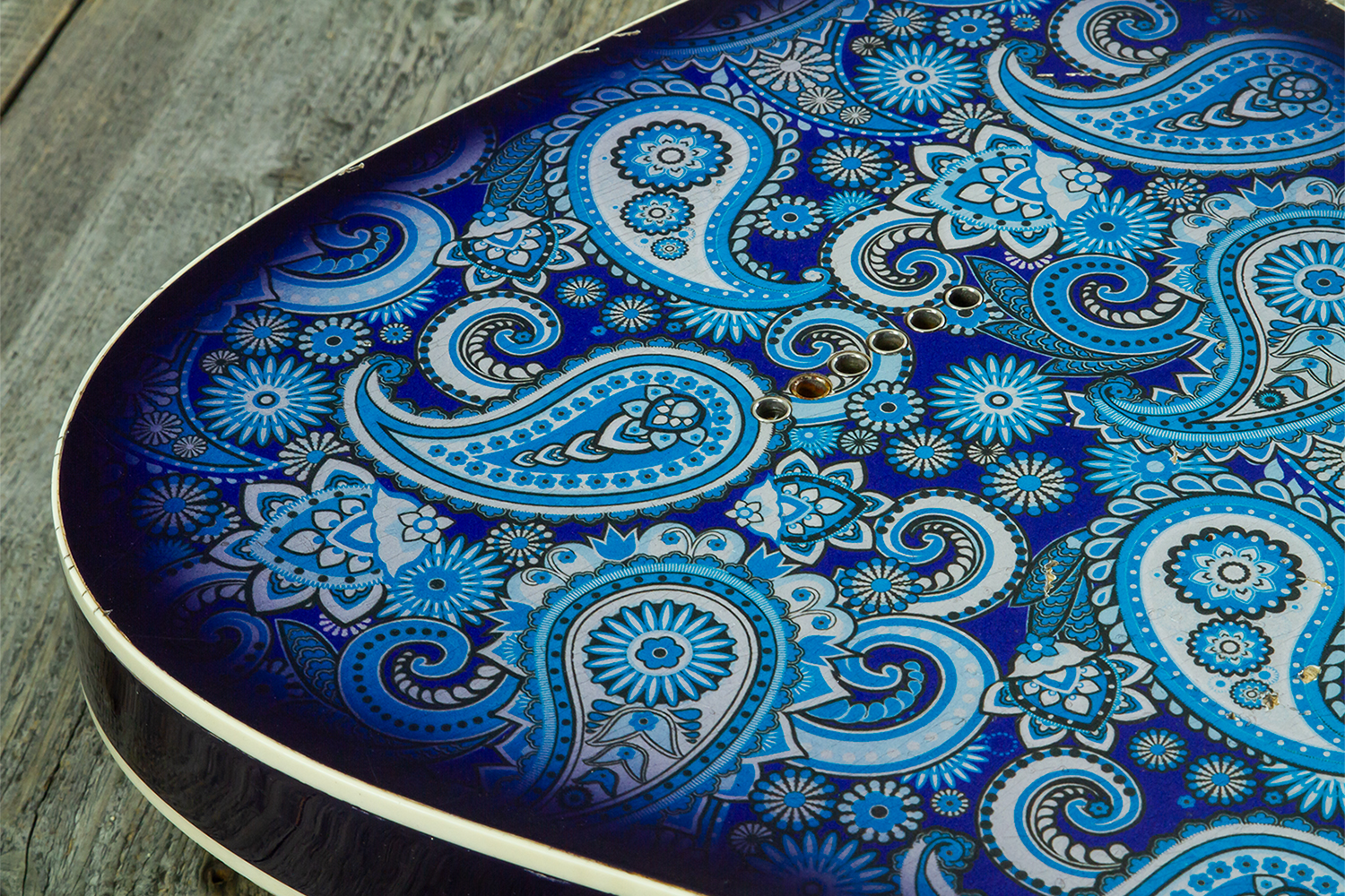 Haar Guitars Trad T Custom 2s Kloppmann. Mn  #43518 - Blue Paisley - Televorm elektrische gitaar - Variation 8