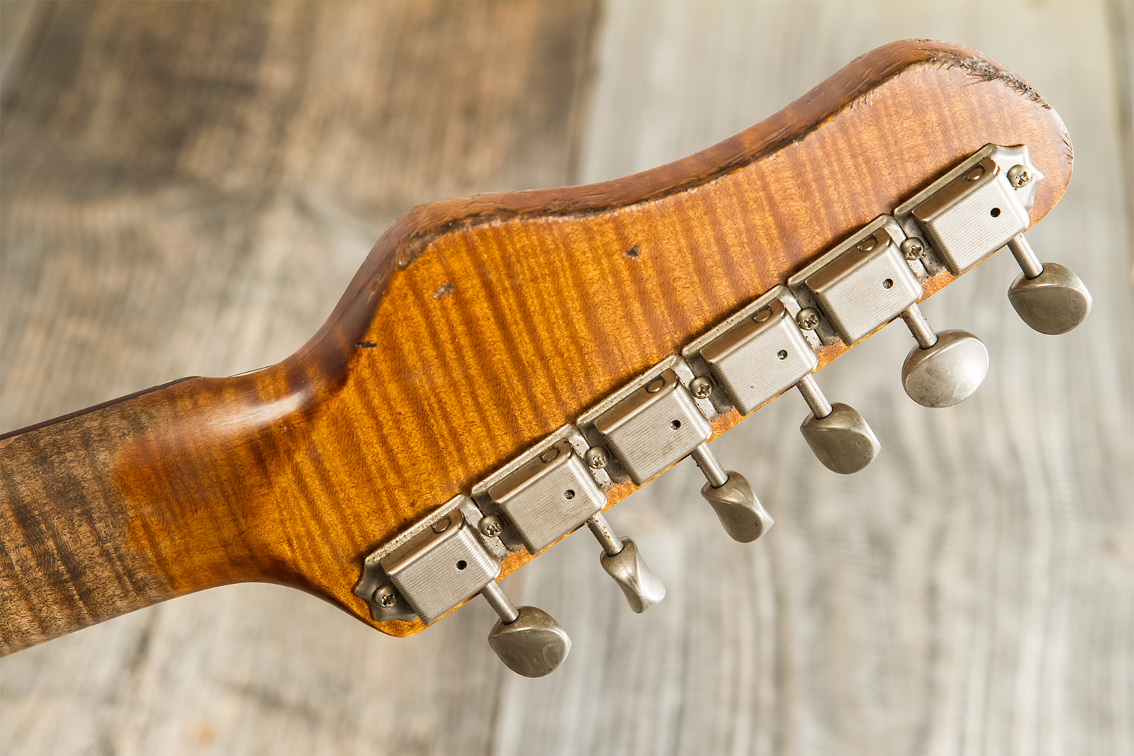 Haar Guitars Trad T Custom 2s Lindy Fralin Ht Rw #42267 - Aged 2-tone Tobacco - Televorm elektrische gitaar - Variation 11